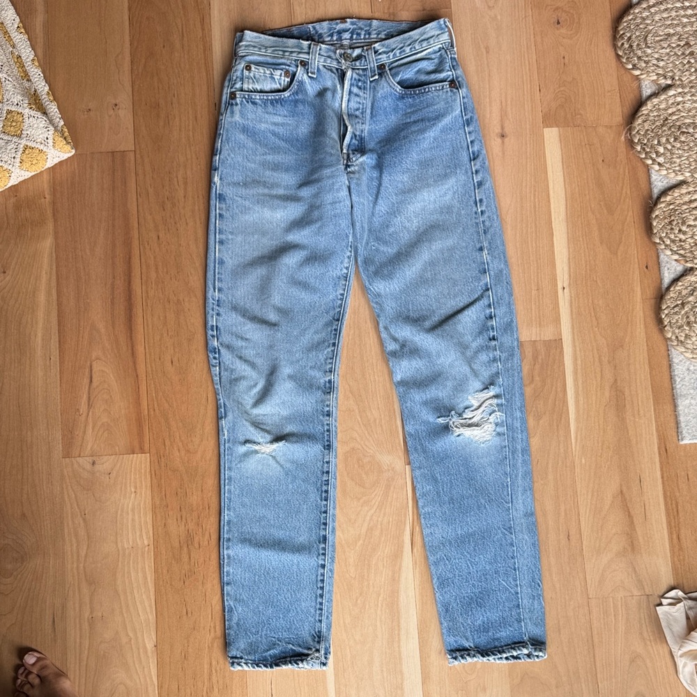 Levi's Vintage Light Blue Straight Leg Women's Jeans